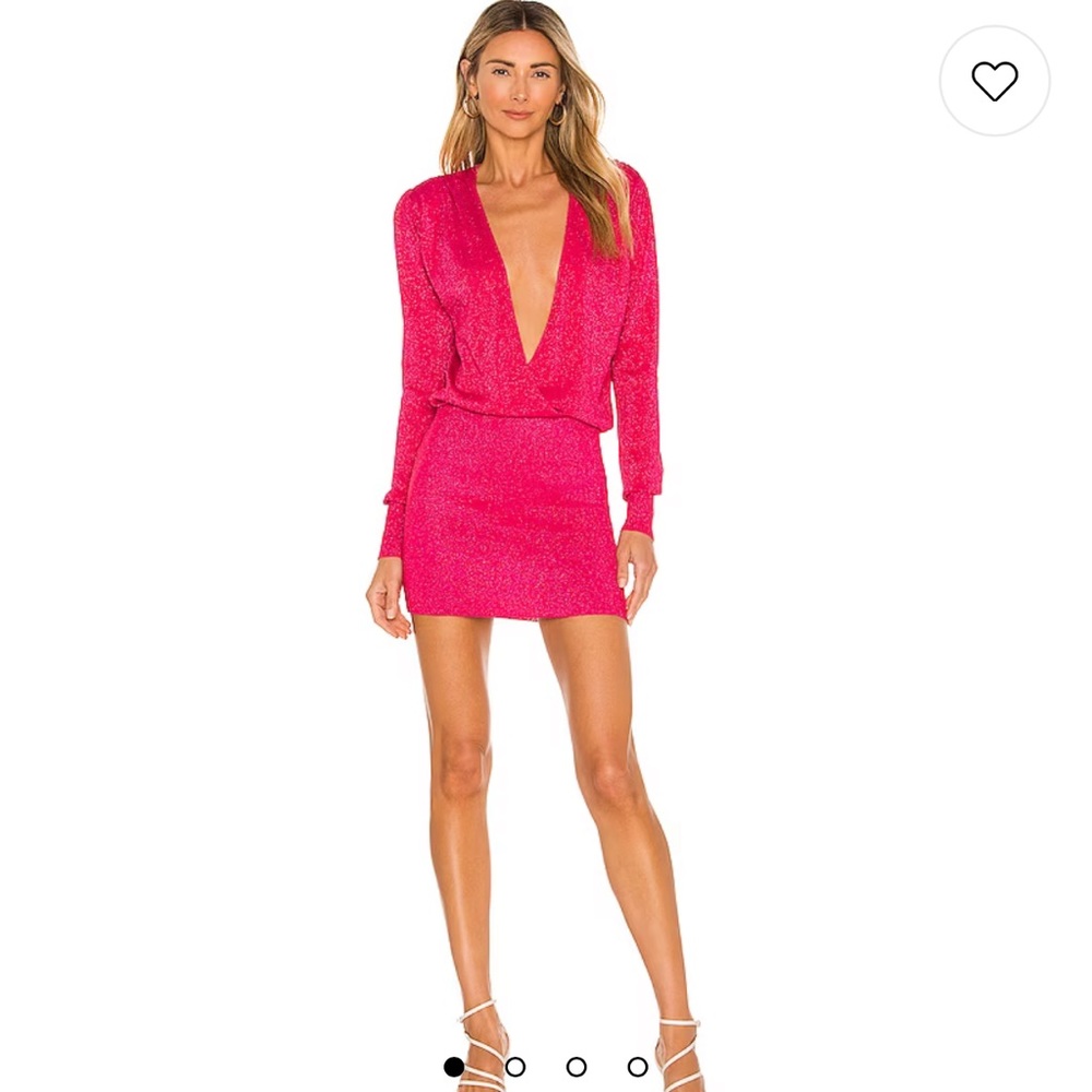Aura Mini Dress in Fuchsia